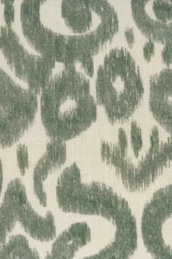 zusss kussen ornament print en madeliefje 50x30cm saliegroen/ecru