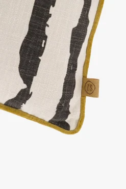 zusss kussen penseelstreken 45x45cm zand/antraciet