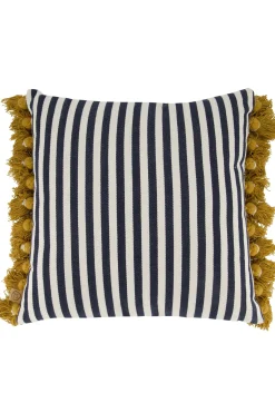 zusss kussen samen is alles leuker streep 45x45cm zand/donkerblauw