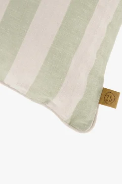 zusss kussen strepen 60x40cm zand/saliegroen