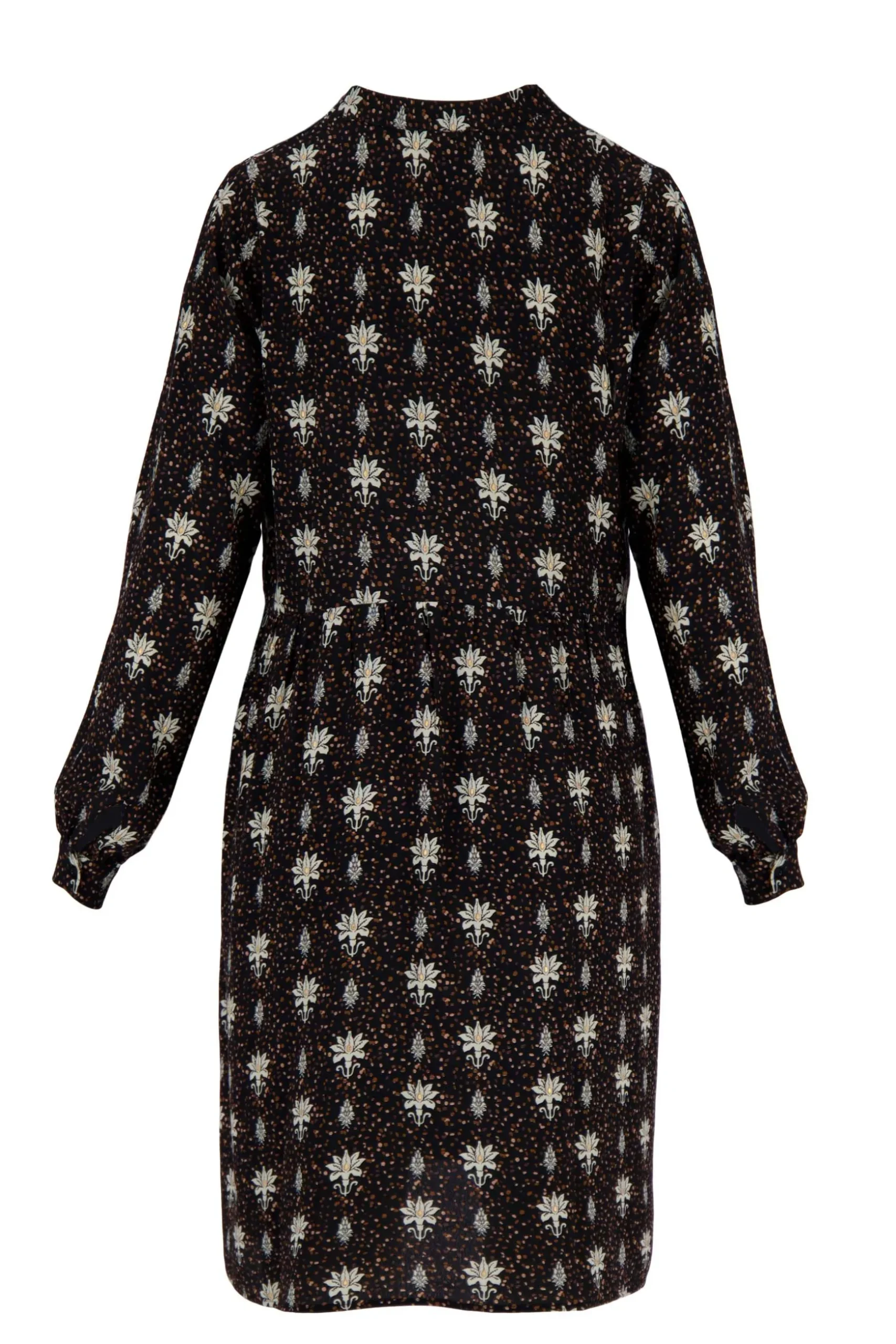 zusss limited jurk met bloemenprint zwart