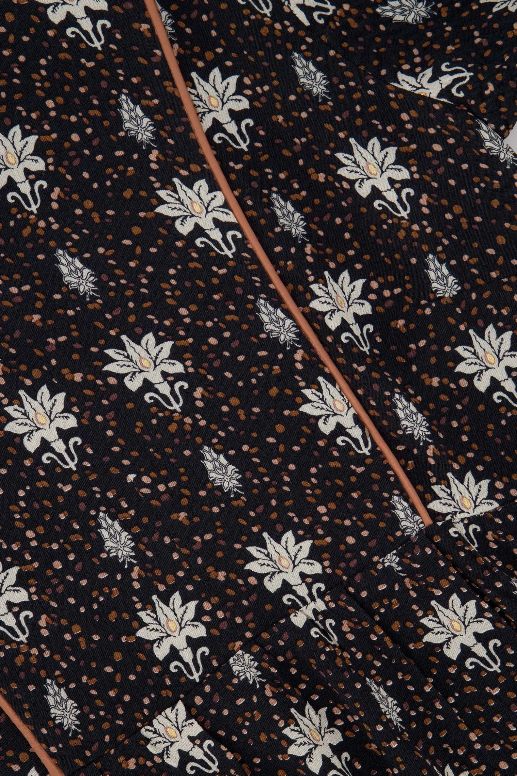 zusss limited jurk met bloemenprint zwart