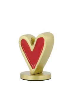 zusss metalen kandelaar hartje goud