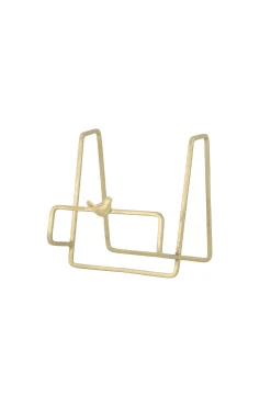 zusss metalen standaard vogel goud