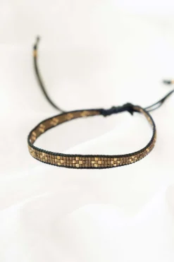 zusss miyuki armbandje bloemen mosgroen