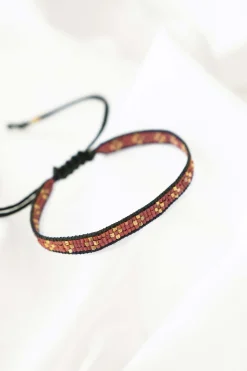 zusss miyuki armbandje bloemen oudroze