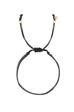 zusss miyuki armbandje stipje donkerblauw/goud