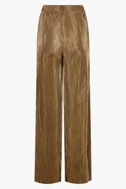 zusss plisse broek champagne goud