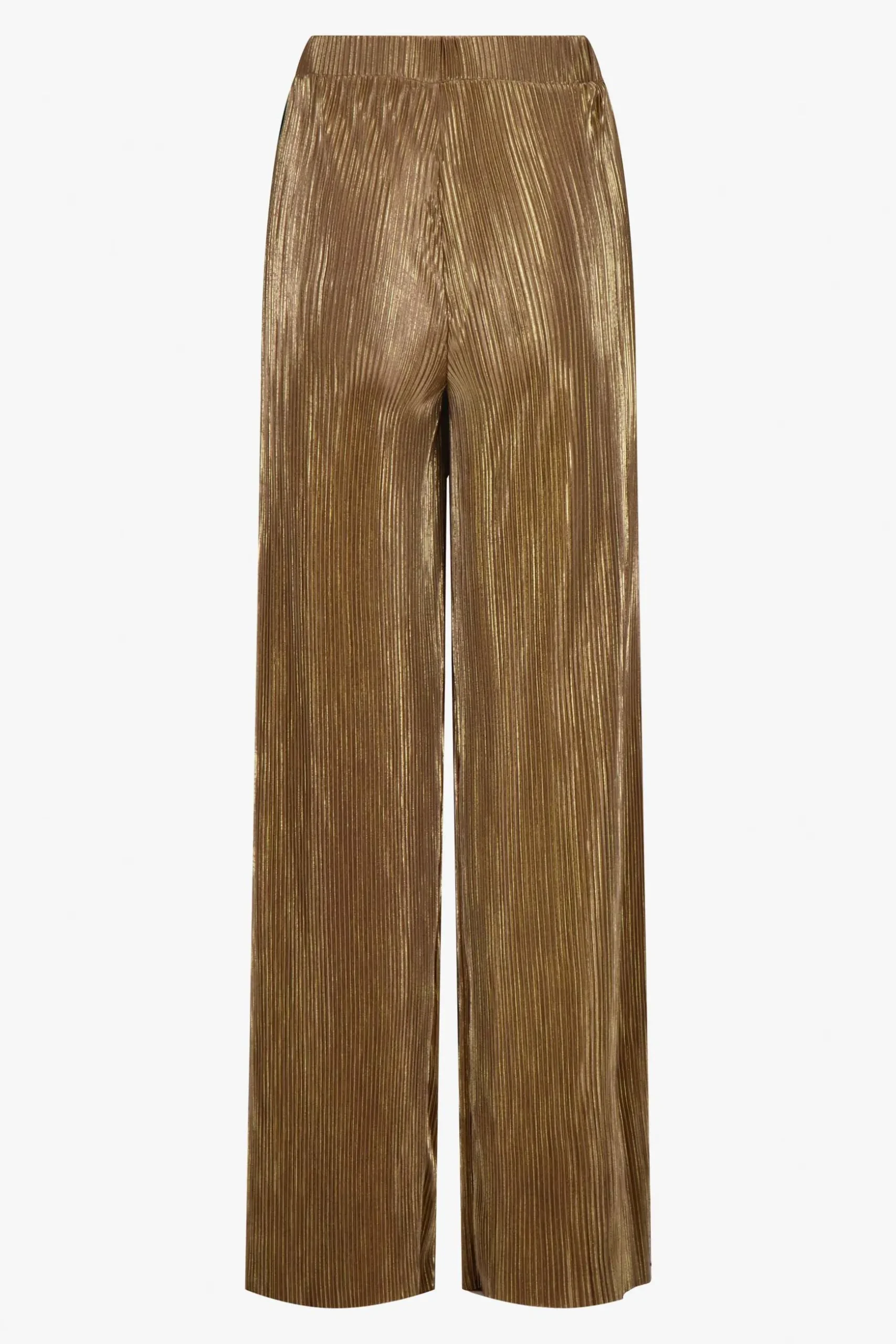 zusss plisse broek champagne goud