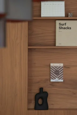 zusss polystone kandelaar ornament 22cm zwart