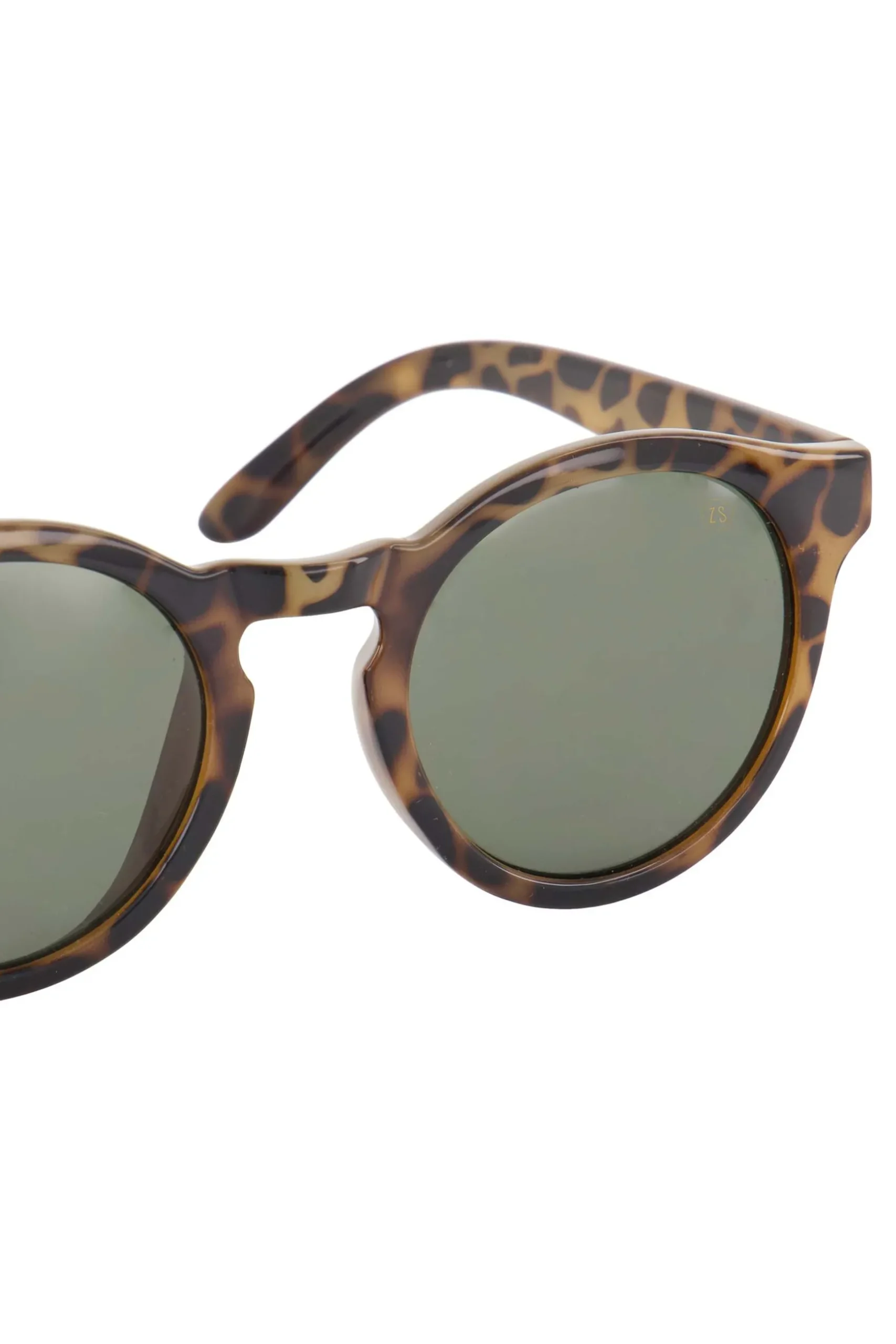 zusss ronde zonnebril gevlekt