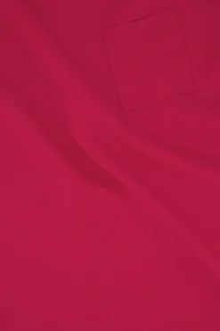 zusss satijnen twill top met boothals roze rood