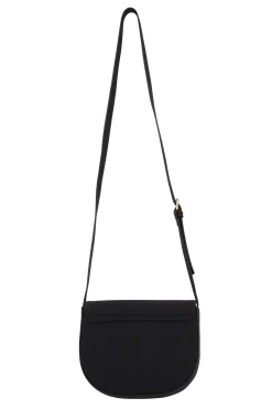 zusss schoudertas met gouden ring zwart