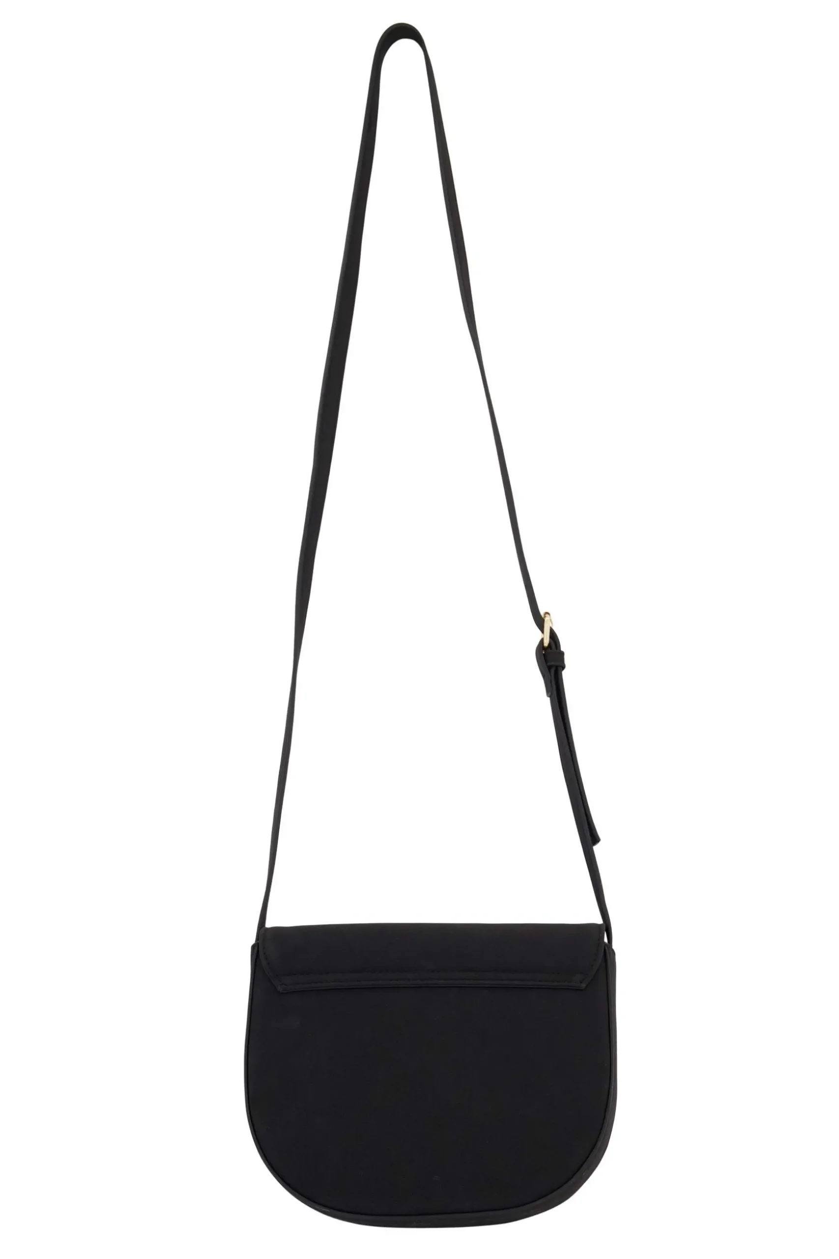 zusss schoudertas met gouden ring zwart