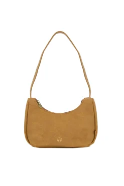zusss schoudertasje halve maan cognac