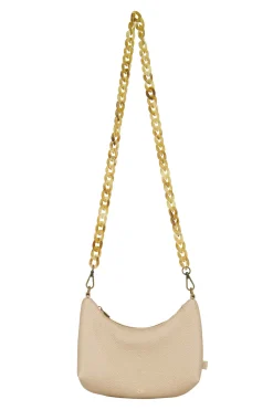 zusss schoudertasje met hornen hengsel goud