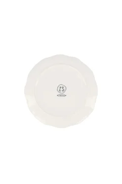 zusss serveerschaaltje geschulpte rand hart wit