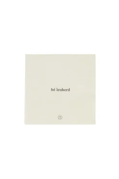 zusss servetten he leukerd hartje 12,5x12,5cm zand/antracietgrijs