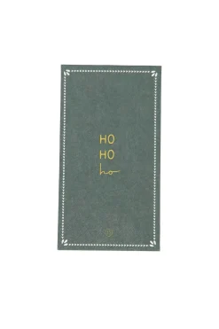 zusss servetten hohoho/ster 11x20cm donkergroen