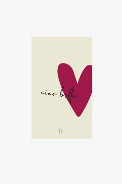 zusss servetten rechthoek 11x20cm ciao bella wit/port