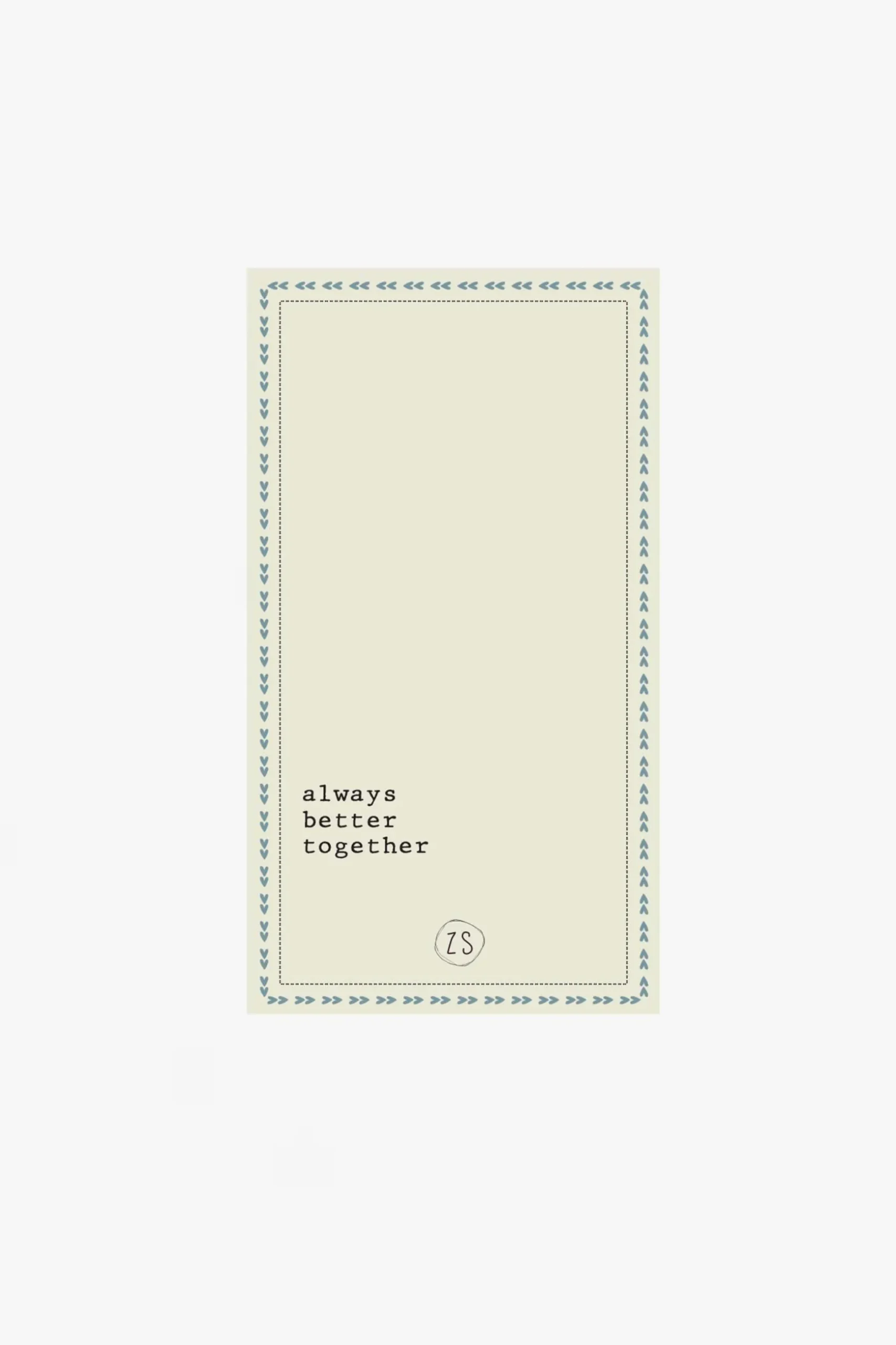 zusss servetten rechthoek 11x20cm always better together wit