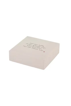 zusss set van 6 onderzetters met tekst rood/wit