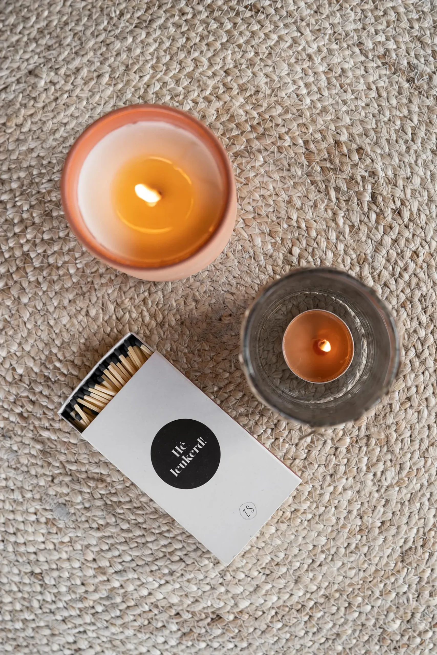 zusss set van 12 waxinelichtjes zwart