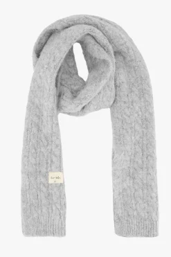 zusss sjaal met kabel lichtgrijs