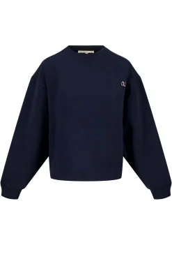 zusss sweater met tekst donkerblauw