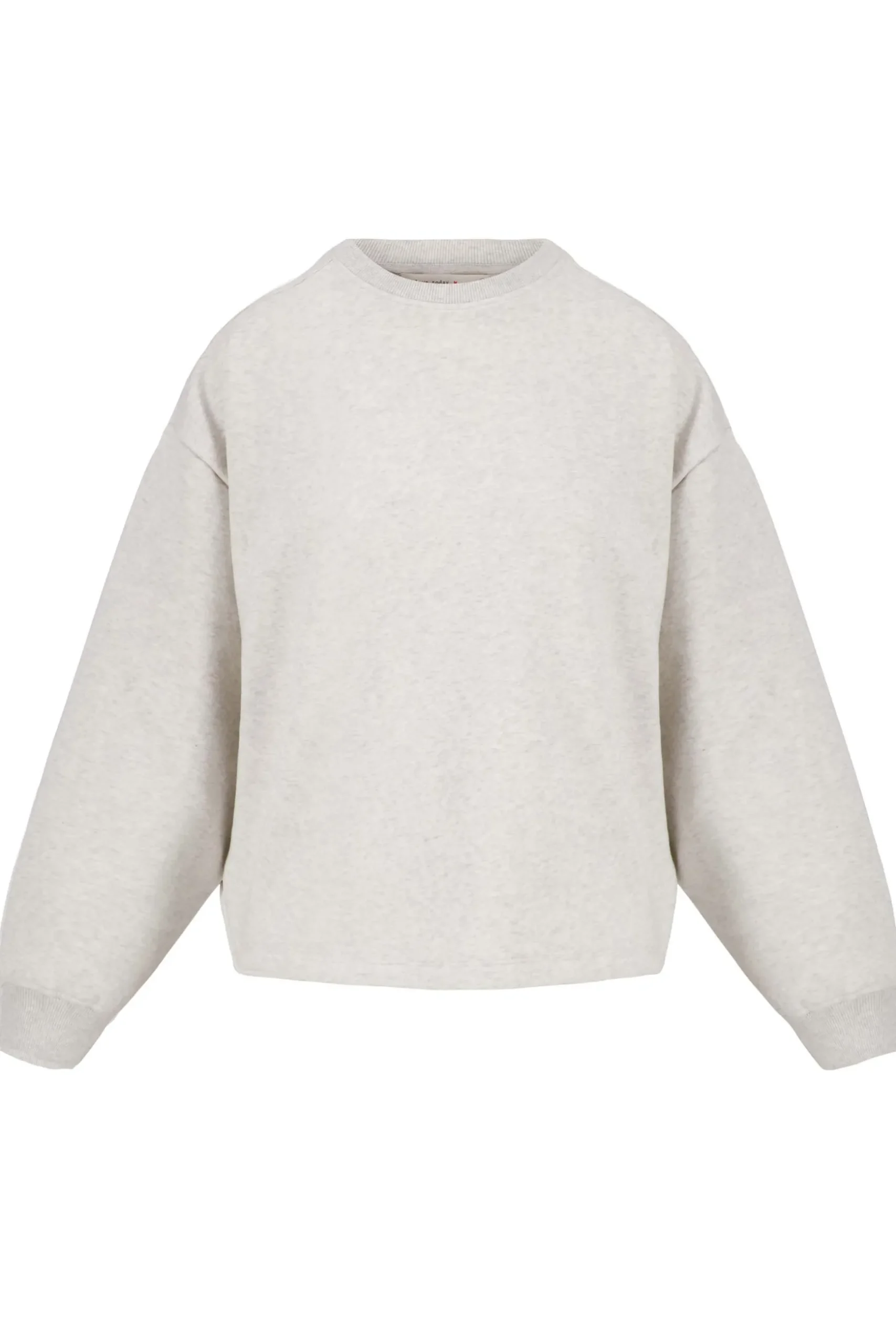 zusss sweater met tekst grijs melee