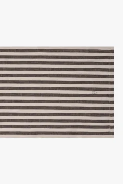 zusss tafelloper strepen 50x250cm grafietgrijs