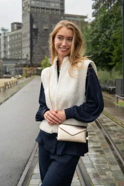 zusss teddy gilet creme