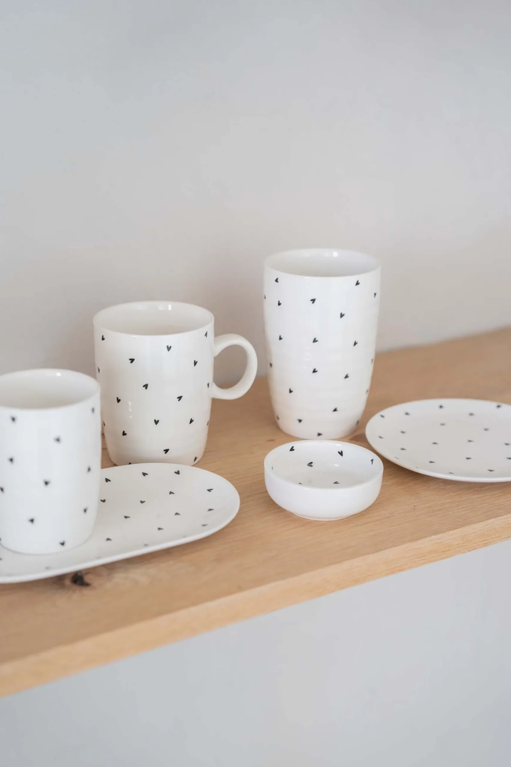 zusss theemok hartjes wit/antracietgrijs