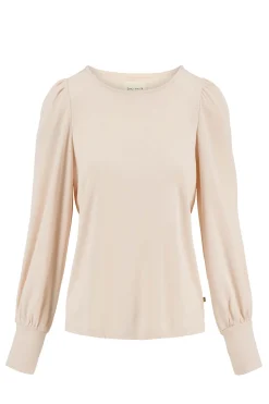 zusss top met boothals zachtroze