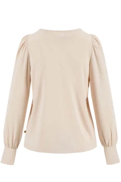 zusss top met boothals zachtroze