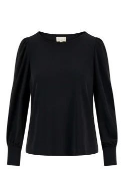 zusss top met boothals zwart