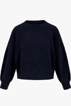 zusss trui met hartje detail donkerblauw