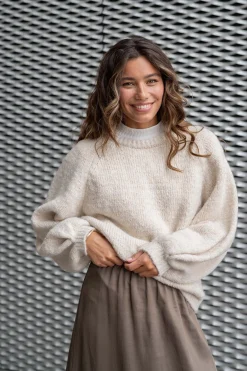 zusss trui met lurex creme