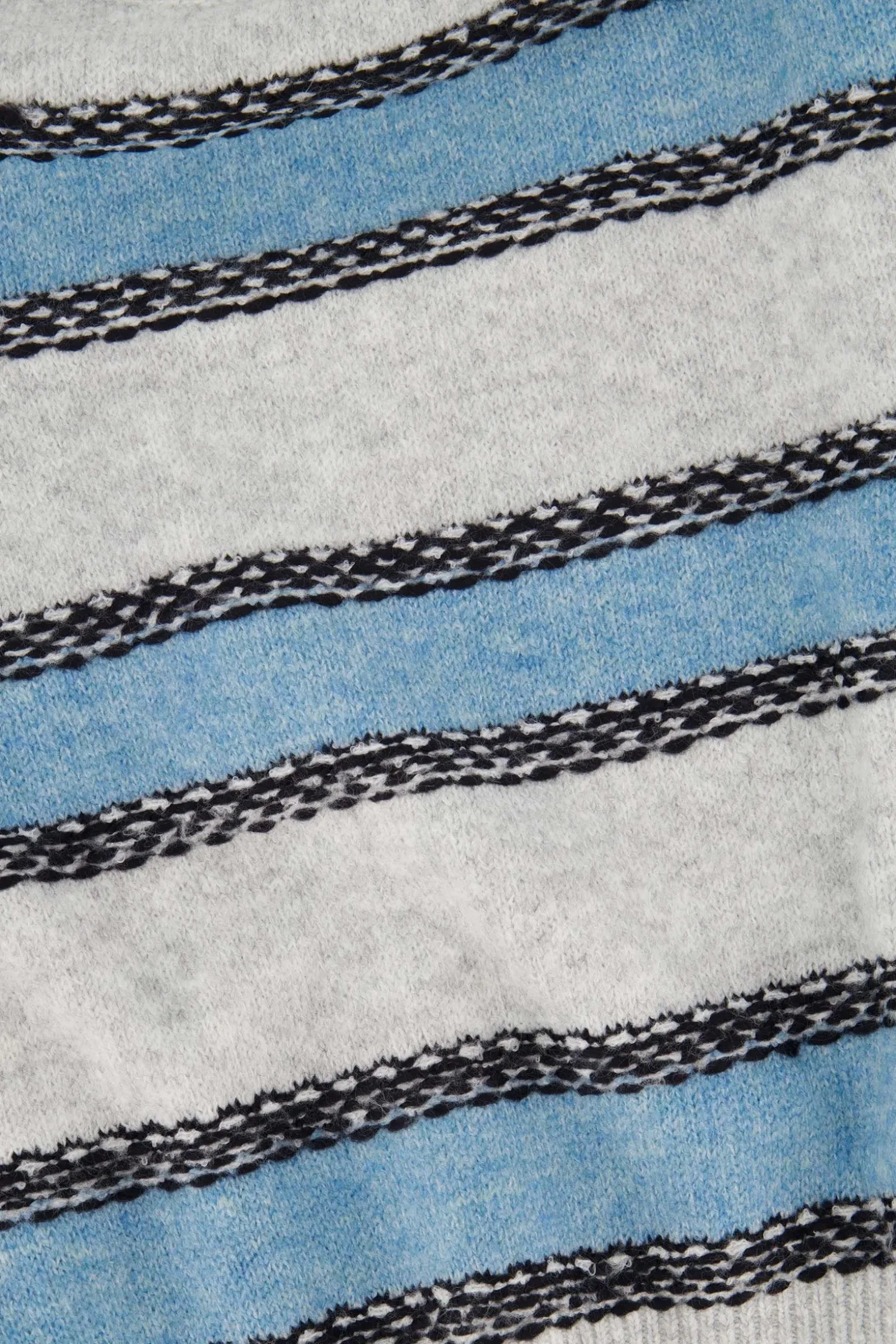 zusss trui met strepen grijsblauw