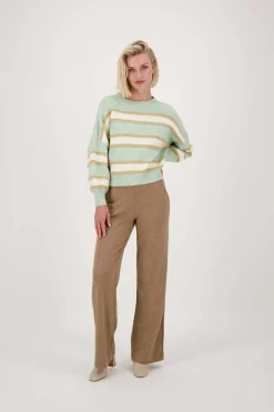zusss trui met strepen mint