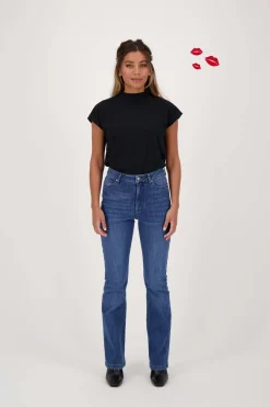 zusss turtle top met structuur zwart