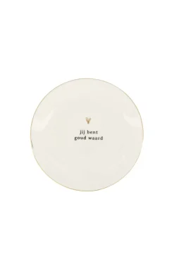 zusss wandbordje goud hartje jij bent goud waard wit