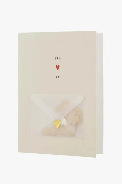 zusss wenskaart met envelopje jij & ik